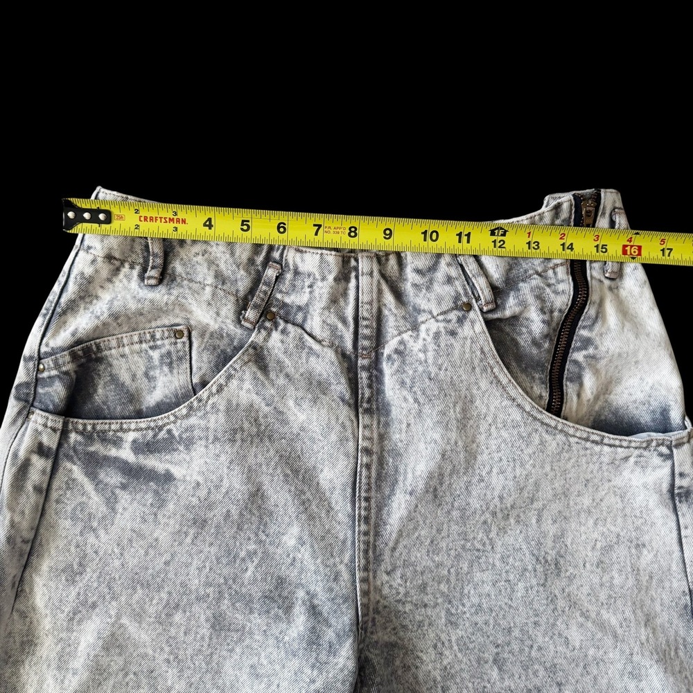 Unionbay Vintage 80s Acid Wash High Waisted Tapered Denim Jeans Size 10 12 Indie - Picture 4 of 10